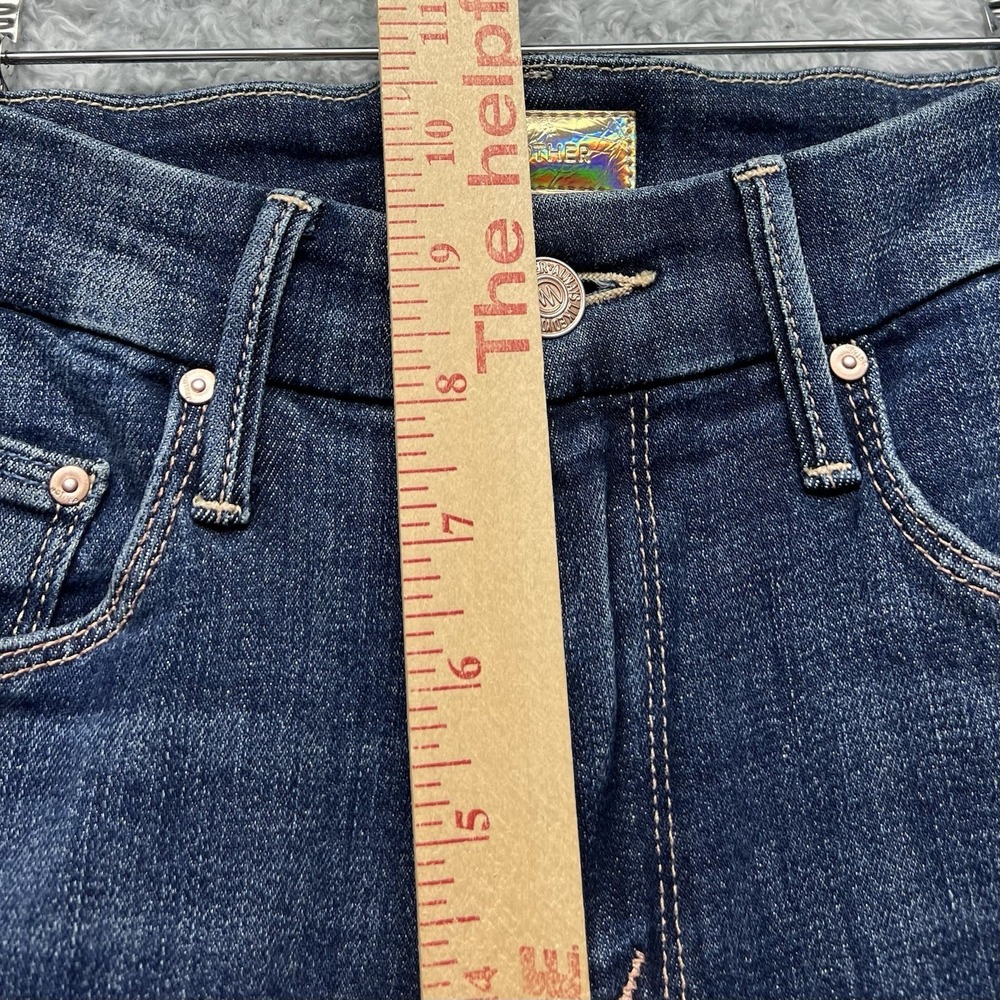 Mother Jeans Womens 25 The Looker Ankle Fray Raw Hem Girl Crush Stretch Denim - Picture 13 of 14